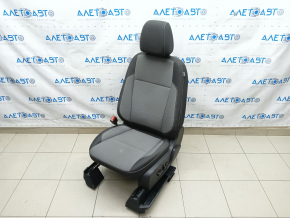 Водительское сидение Ford Escape MK3 13-19 без airbag, электро, тряпка черно-серое, надрыв