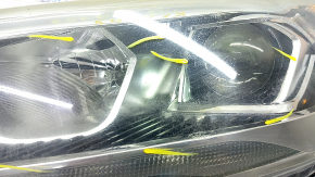Фара передня ліва в зборі Ford Escape MK3 17-19 рест, галоген+led, світла, поліз лак, пісок