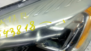 Фара передня ліва в зборі Ford Escape MK3 17-19 рест, галоген+led, світла, поліз лак, пісок