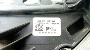 Фара передня права в зборі Ford Escape MK3 17-19 рест галоген+led світла, павутинка, поліз лак, пісок, зламане кріплення, без заглушки