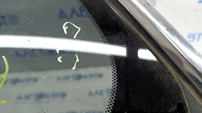 Форточка глухое стекло задняя левая Lexus RX350 RX450h 10-15 хром царапины на хроме, царапины на стекле