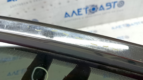 Форточка глухое стекло задняя левая Lincoln MKC 15- царапины на хроме, царапина на стекле