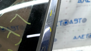 Форточка глухое стекло задняя правая Hyundai Sonata 15-19 бензин, царапины на хроме