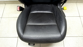 Водійське сидіння Chevrolet Volt 11-15 з airbag, механічне, підігрів, шкіра, чорне, тріщини на шкірі