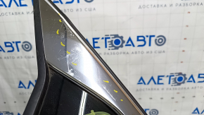 Форточка глухое стекло задняя правая Honda Accord 18-22 хром царапины на хроме, царапины на стекле