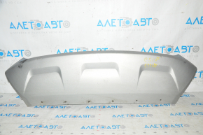 Накладка губы переднего бампера Ford Escape MK3 17-19 рест серебро царапины