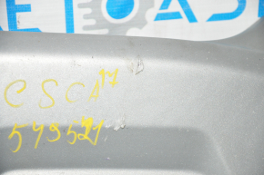 Накладка губы переднего бампера Ford Escape MK3 17-19 рест серебро царапины
