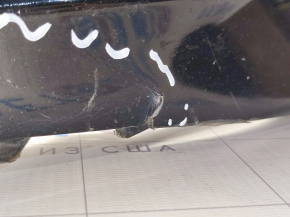 Бампер передний голый Kia Optima 14-15 рест, черный ABP, лопнул, сломаны крпеления, царапины, надломы, прижат