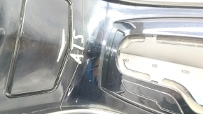 Накладка центральной консоли Cadillac ATS 13- глянец черный, хром, царапины на хроме