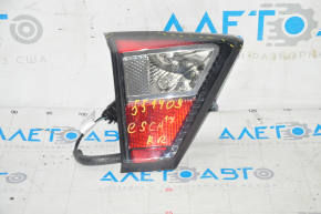 Ліхтар внутрішній кришка багажника правий Ford Escape MK3 17-19 рест, повітря по кромці
