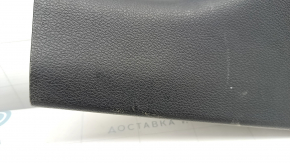 Накладка порога задняя левая Honda Accord 13-17 черная, потёрта
