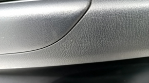 Обшивка двери карточка задняя левая Mazda CX-5 17- с черной вставкой кожа, подлокотник кожа черный, тычка