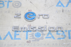 Эмблема надпись Zero Emission двери багажника Nissan Leaf 18-22