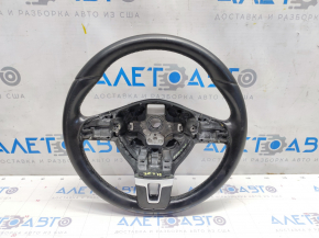 Руль голый VW Jetta 11-14 USA кожа черн, тычки, царапины, потёрт