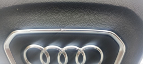 Подушка безопасности airbag в руль водительская Audi Q8 18- черная, тычка на хроме