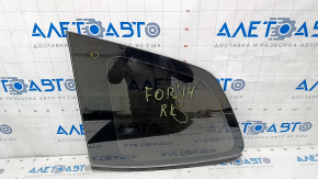 Форточка глухое стекло задняя левая Subaru Forester 14-18 SJ мат царапины на стекле, отклеивается молдинг