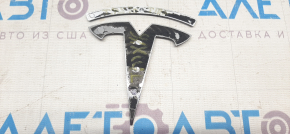 Эмблема значок T двери багажника Tesla Model X 16-21 мелкие царапины