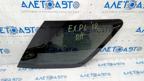 Форточка глухое стекло задняя правая Ford Explorer 11-19 царапины на стекле