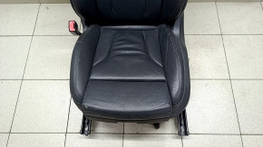 Сидіння водія Audi Q5 8R 09-17 з airbag, електро, шкіра чорне, прим'ятості на шкірі