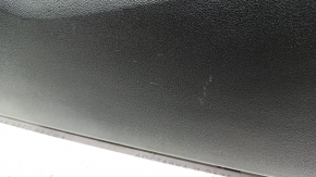 Обшивка двери карточка передняя правая Audi Q5 8R 09-17 черная с серой вставкой, кожа, Bang and Olufsen, царапины