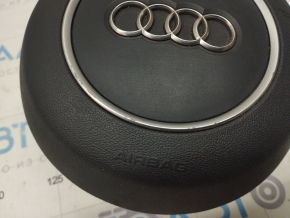 Подушка безопасности airbag в руль водительская Audi Q5 8R 13-17 черн S-line, облезло покрытие