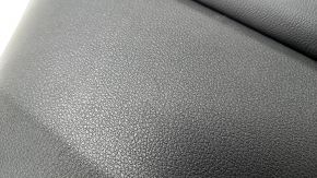Обшивка двери карточка передняя левая Honda Clarity 18-21 usa черная, вставка кожа, потерта, царапина