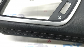 Накладка передньої панелі ліва нижня Honda Clarity 18-21 usa, чорна шкіра, подряпина