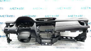 Торпедо передняя панель c AIRBAG Nissan Rogue 14-20 черная, царапины