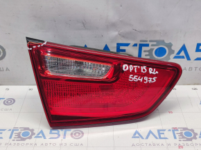 Ліхтар внутрішній кришка багажника лівий Kia Optima 14-15 рест, зламаний кут