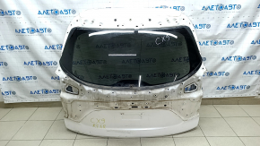 Дверь багажника голая со стеклом Mazda CX-9 16- электро, белый 25D, примята