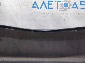 Бампер задний голый Hyundai Elantra UD 11-13 дорест, синий S7U, царапины, крашен, прижат