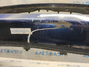 Бампер передний голый Hyundai Elantra UD 11-13 дорест, синий S7U, царапины, надрывы, порван, сломаны крепеления