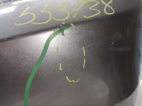 Бампер задний голый верхняя часть Jeep Compass 11-16 графит PDM, царапины, сломано крепление