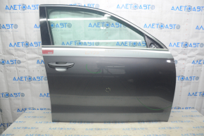Дверь в сборе передняя правая VW Passat b7 12-15 USA графит LD7X вмятина потресканная боковая накладка