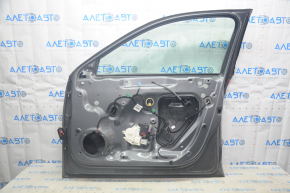 Дверь в сборе передняя правая VW Passat b7 12-15 USA графит LD7X вмятина потресканная боковая накладка