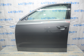 Дверь в сборе передняя левая VW Passat b7 12-15 USA графит LD7X вмятина потресканная боковая накладка