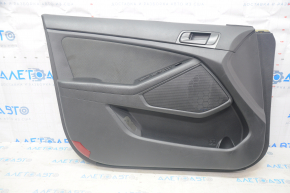 Обшивка дверей картка передня ліва Kia Optima 11-15 чорна з сірою вставкою ганчірка