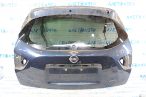 Двері багажника голі зі склом Nissan Pathfinder 13-20 синій RBG, тонування