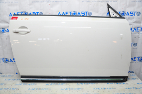 Дверь в сборе передняя правая VW Beetle 12-19 белый LB9A тычка вздулся хром на молдинге