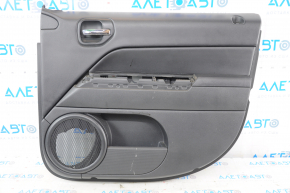 Обшивка двери карточка передняя правая Jeep Patriot 11-17 черн с черн вставкой кожа, подлокотник резина, царапины