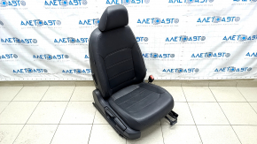 Пасажирське сидіння VW Passat b8 16-19 USA з airbag, механічне, підігрів, чорна шкіра