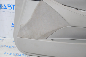 Обшивка дверей картка передня права Lexus ES350 07-09 сіра шкіра, під хімчистку, подряпини