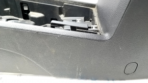 Консоль центральная подлокотник VW Passat b8 16-19 USA черный, кожа, царапины
