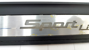 Накладка порога внешняя передняя правая BMW 5 G30 17-23 Sport Line, с подсветкой, коррозия, отклеилась накладка, царапины