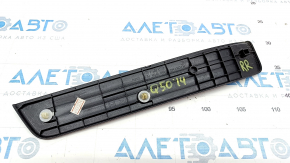 Накладка порога задняя правая внешн Infiniti Q50 14- черная