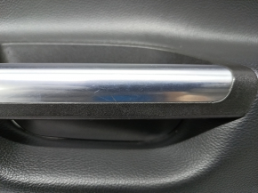 Обшивка дверей картка передня права Ford C-max MK2 13-18 чорна, подряпина