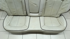 Задний ряд сидений 2 ряд Ford Fusion mk5 17-20 titanium, кожа серая, под хим чистку, примятости
