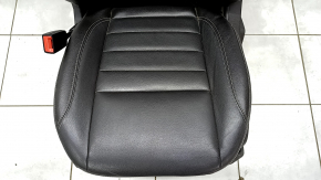 Сидіння водія Ford C-max MK2 13-18 з airbag, електро, шкіра чорна, підігрів, надрив на спинці