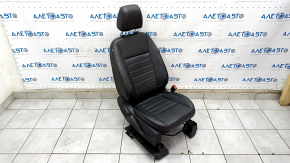 Пасажирське сидіння Ford C-max MK2 13-18 з airbag, механіч, шкіра чорна, підігрів