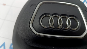 Подушка безопасности airbag в руль водительская Audi Q7 16- черная, тычки на хроме